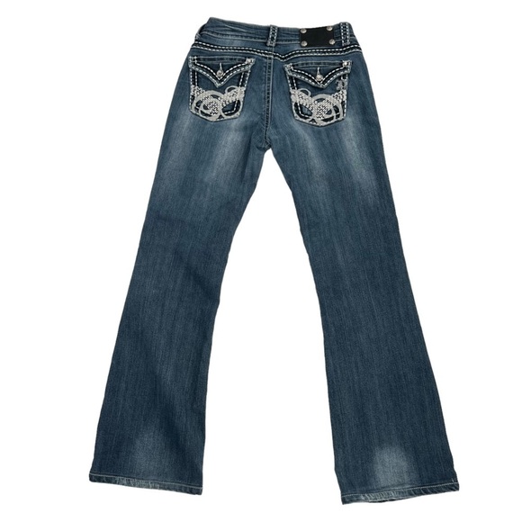 DownEast Embellished Pockets Boot Cut Jeans Size 27 Women’s - Picture 3 of 6